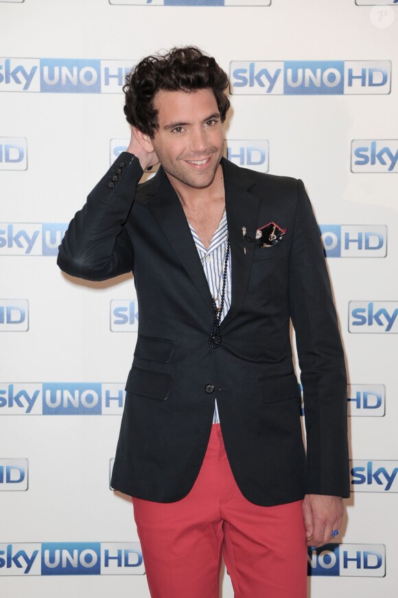 Mika à la conférence de presse " Italia's Got talent " à Milan en Italie, le 15 mai 2015