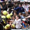 Jo-Wilfired Tsonga lors du Kid's Day à Roland-Garros le 23 mai 2015 à Paris