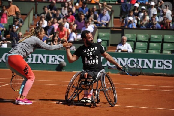 Victoria Azarenka lors du Kid's Day à Roland-Garros le 23 mai 2015 à Paris