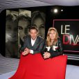 Exclusif - Enregistrement de l'émission  Le Diva n présentée par Marc-Olivier Fogiel, avec l'actrice Mathilde Seigner en invitée, le 4 mai 2015.