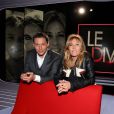 Exclusif - Enregistrement de l'émission  Le Diva n présentée par Marc-Olivier Fogiel, avec Mathilde Seigner en invitée, le 4 mai 2015.
