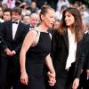 Emmanuelle Bercot, Maïwenn Le Besco - Montée des marches du film "La Glace et le Ciel" pour la cérémonie de clôture du 68e Festival du film de Cannes, le 24 mai 2015.