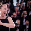 Emmanuelle Bercot (prix d'interprétation féminine pour le film "Mon Roi") - Photocall de la remise des palmes du 68e Festival du film de Cannes, le 24 mai 2014