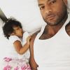 Booba avec sa fille Luna le 23 mai 2015