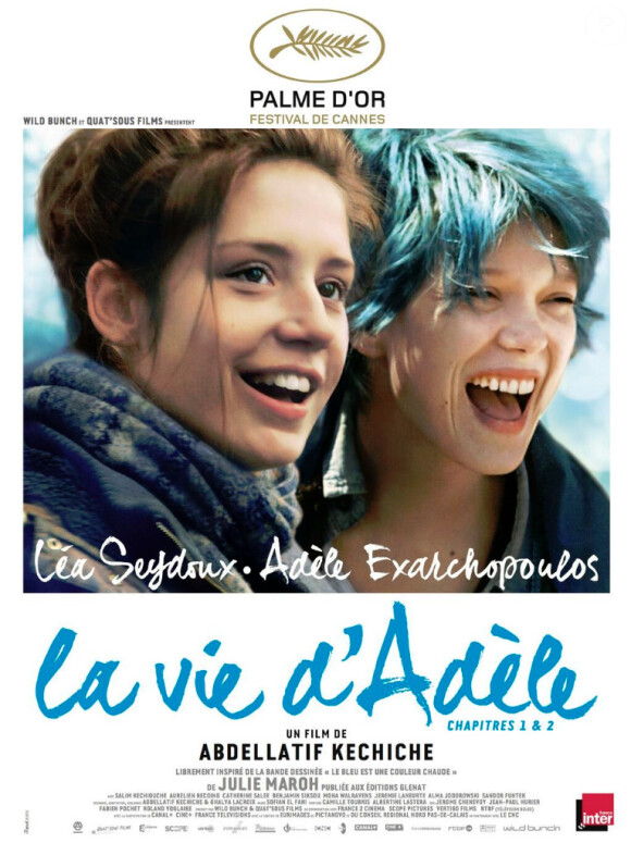 Le film La Vie d'Adèle (2013), 1 036 000 entrées