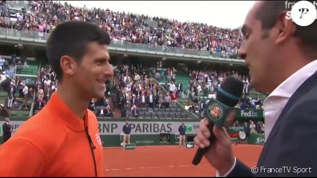  L&#039;interview en fran&amp;ccedil;ais de Novak Djokovic apr&amp;egrave;s sa victoire face &amp;agrave;&amp;nbsp;Jarkko Nieminem &amp;agrave; Roland-Garros le 26 mai 2015.&amp;nbsp; 