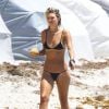 Exclusif - Le mannequin Lauren A. Hayes profite d'un après-midi ensoleillé sur une plage de Miami. Le 25 mai 2015.