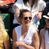 Lorie dans les tribunes lors du tournoi de tennis de Roland-Garros à Paris le 27 mai 2015.