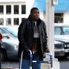 Tracy Morgan entouré de ses amis et sa famille à la sortie d'un barbershop à Cresskill le 15 décembre 2014