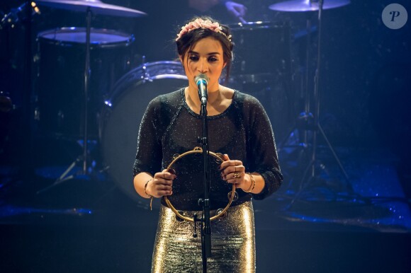 Camélia Jordana en concert au Bataclan à Paris, le 15 décembre 2014.