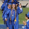 Joseph Baena, le fils illégitime de Arnold Schwarzenegger, reçoit le diplôme de son école à Riverside, le 28 mai 2015, devant sa maman Mildred.