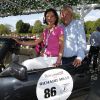 Exclusif - Sylvie Jarier et Jean-Pierre Jarier - 16ème Rallye des Princesses au Paris Golf Country Club de Rueil-Malmaison le 30 mai 2015. Le Paris Golf & Country Club, idéalement situé sur l'Hippodrome de Saint-Cloud, accueille les participantes de cette 16ème édition, dans leur tout nouvel hôtel Le Renaissance qui a ouvert le 24 juin dernier. Le Rallye des princesses traversera la France en 5 étapes de Paris à Saint-Tropez du 30 mai au 4 juin 2015.  