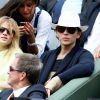 Mélanie Thierry et son compagnon Raphaël - People dans les tribunes des Internationaux de France de tennis de Roland-Garros à Paris, le 2 juin 2015.