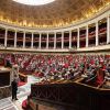 Le président de l'Assemblée Nationale Claude Bartolone, le roi Felipe VI et la reine Letizia d'Espagne - Le couple royal d'Espagne a été reçu par le président de l'Assemblée Nationale à l'Hôtel de Lassay, avant de se rendre dans l'hémicycle, où le roi d'Espagne a prononcé un discours. le 3 juin 2015  The King and the Queen of Spain arriving at the National Assembly in Paris. On june 3rd 201503/06/2015 - 