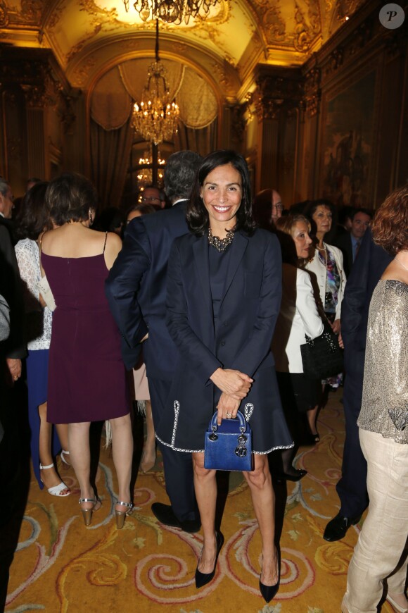 Inés Sastre lors de la réception offerte par le roi Felipe VI et la reine Letizia d'Espagne le 3 juin 2015 à l'ambassade d'Espagne à Paris à l'occasion de leur visite d'Etat.