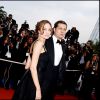 Angelina Jolie et Brad Pitt pour la montée des marches du film Un coeur invaincu au Festival de Cannes 2007