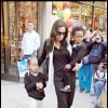 Angelina Jolie et ses enfants Maddox, Pax et Zahara à Manhattan le 4 octobre 2008