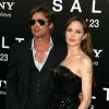 Angelina Jolie et Brad Pitt lors de l'avant-première du film Salt à Los Angeles le 19 juillet 2010
