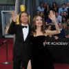 Angelina Jolie et Brad Pitt lors des Oscars 2012