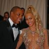 Jay-Z et sa femme Beyonce Knowles - Soirée Costume Institute Gala 2015 (Met Ball) au Metropolitan Museum, célébrant l'ouverture de Chine: à travers le miroir à New York le 4 mai 2015.