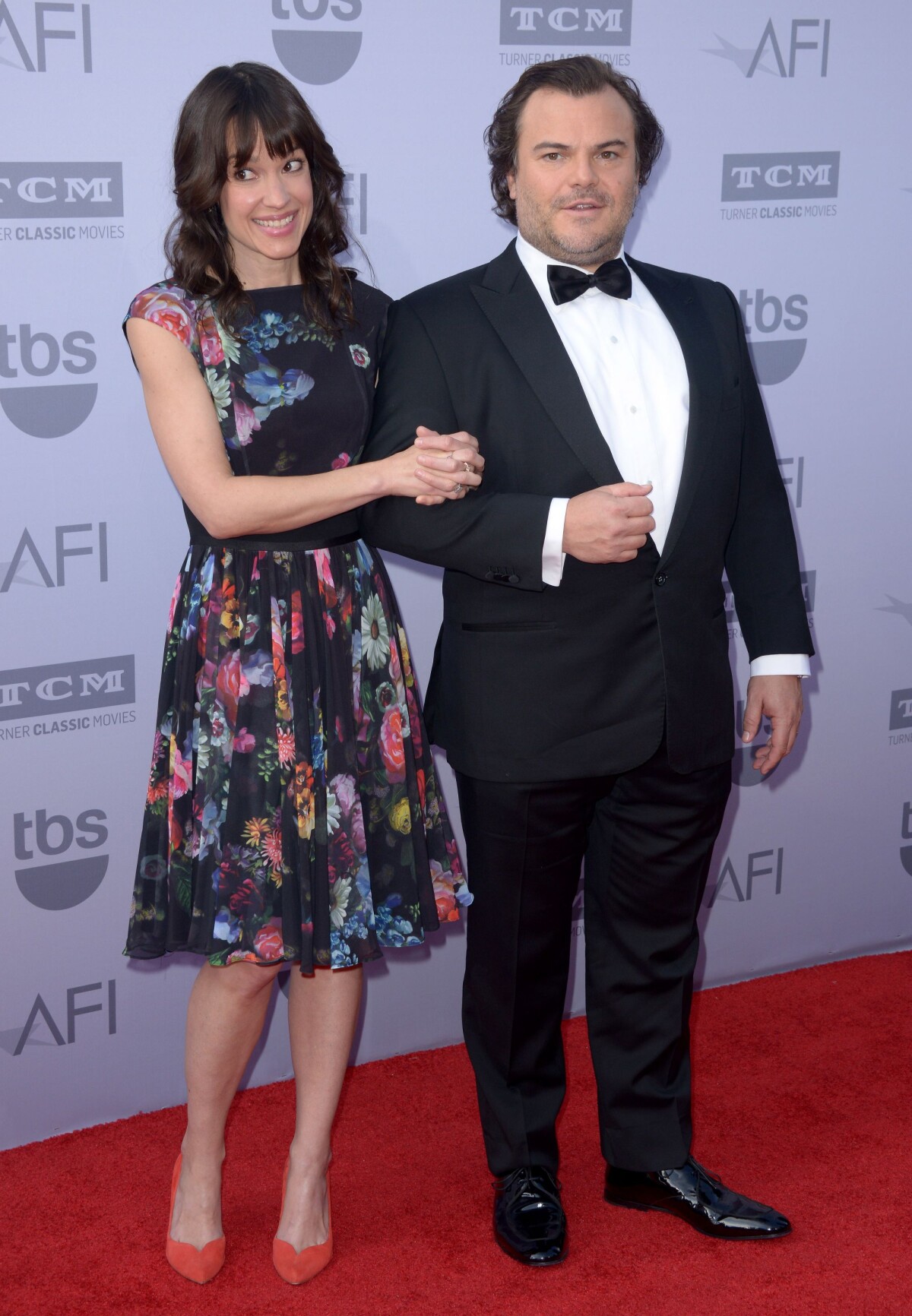 los angeles, 9 de janeiro - jack black, tanya haden chega ao 18º prêmio  anual de filmes