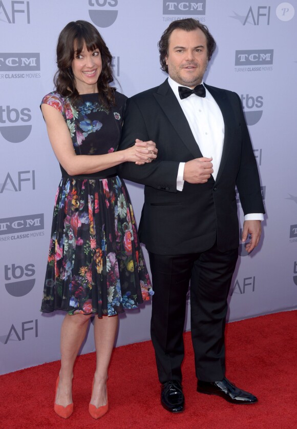 Jack Black et Tanya Haden - L'American Film Institute (AFI) remet le Life Achievement Award lors d'un gala en l'honneur de Steve Martin à Los Angeles le 4 juin 2015