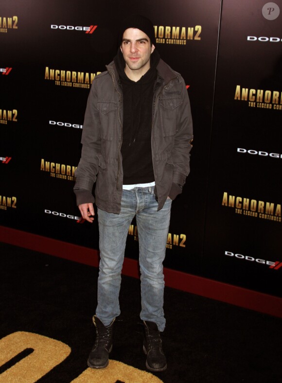 Zachary Quinto - Premiere du film "Anchorman 2 : The Legend Continues" a New York, le 15 décembre 2013