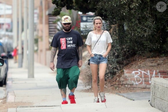 Fred Durst et sa girlfriend à Los Angeles, le 2 juillet 2013.