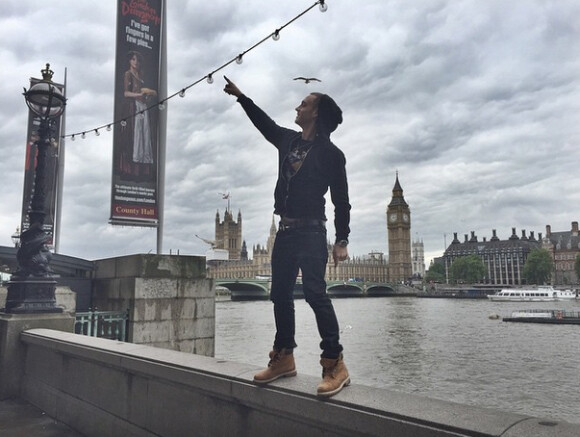 Chet Haze de retour sur Instagram après s'être fait supprimer son comptep pour ses propos autour du n-word. Photo postée le 4 juin 2015 à Londres.