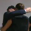 Ana Ivanovic félicitée par son amoureux Bastian Schweinsteiger après sa victoire à Roland-Garros en quart de finale - juin 2015