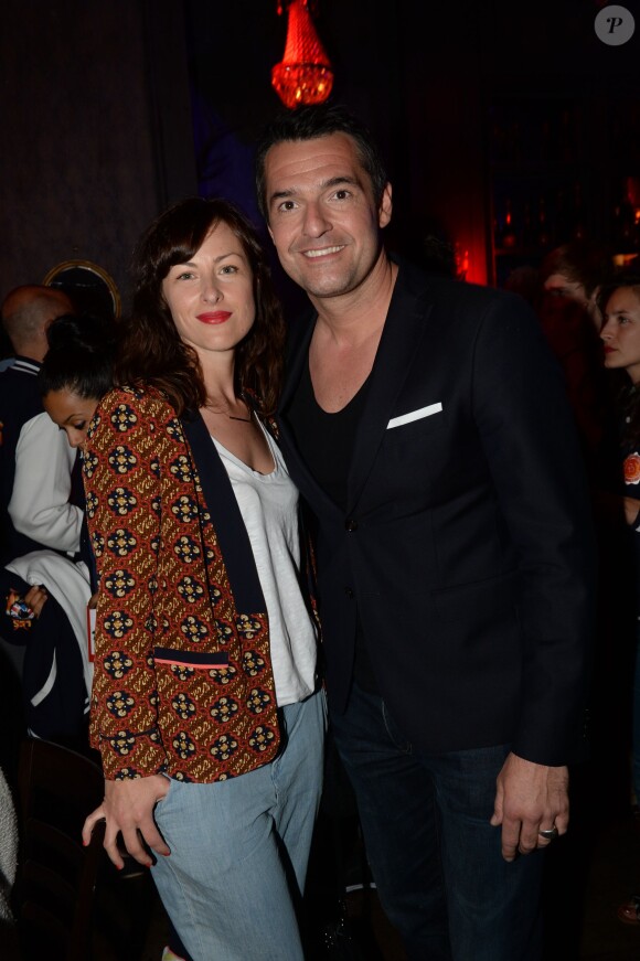 Exclusif - Arnaud Ducret et sa femme Maurine Nicot - Kev Adams - After party du film "Les Profs 2" au Comedy Club à Paris, le 9 juin 2015.
