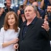Isabelle Huppert et Gérard Depardieu - Photocall du film "Valley of Love" lors du 68e festival de Cannes le 21 mai 2015.