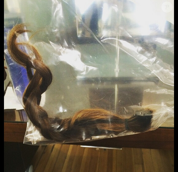Jamie-Lynn Sigler a donné ses cheveux à l'association Locks of Love, sur Instagram le 12 juin 2015