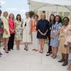 Exclusif - Exclusif - La princesse Charlene de Monaco entourée des participantes du Women in Leadership Summit, à Monaco le 2 juin 2015