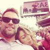 Natalie Zea et son mari Travis Schudlt à Roland Garros, sur Instagram en mai 2015