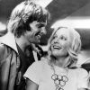 Bruce Jenner et son épouse de l'époque Chrystie après avoir décroché l'or olympique à Montréal, le 1er août 1976