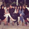 Kim Kardashian, Kendall, Bruce et Kylie Jenner, Kourtney et Khloé Kardashian. Photo publiée en janvier 2015.