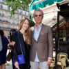 Dominique Desseigne et sa fille Joy - Déjeuner "Pères et Filles" au restaurant "Les deux Magots" à Paris