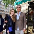  Dominique Desseigne et sa fille Joy - D&eacute;jeuner "P&egrave;res et Filles" au restaurant "Les deux Magots" &agrave; Paris 