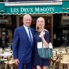 Christian Courtin-Clarins et sa fille Claire - Déjeuner "Pères et Filles" au restaurant "Les deux Magots" à Paris
