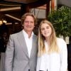Charles Beigbeder et sa fille Charlotte - Déjeuner "Pères et Filles" au restaurant "Les deux Magots" à Paris