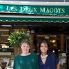 Catherine Mathivat et Sophie Douzal - Déjeuner "Pères et Filles" au restaurant "Les deux Magots" à Paris. Le 16 juin 2015