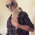 Tommy Chong et son cochon domestique Luna, sur Instagram - Juin 2015