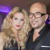 Pascal Obispo et Julie Hantson au pavillon d'Armenonville à Paris le 29 janvier 2015.