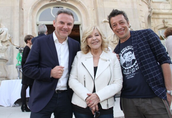Exclusif - Eric Brunet, Nicoletta, Benoît Chaigneau - 5ème édition de la fête de la charcuterie au chateau d'Asnières le 15 juin 2015.