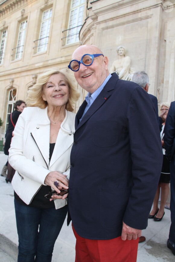 Exclusif - Nicoletta et Jean-Pierre Coffe - 5ème édition de la fête de la charcuterie au chateau d'Asnières le 15 juin 2015.
