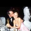 Gwyneth Paltrow, oscarisée pour Shakespeare in love, avec son père Bruce à une after-party Oscars au Morton en 1999.