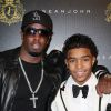 Justin Combs et son père P. Diddy à New York, le 23 janvier 2010.