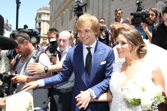 Mariage d'Ivan Rakitic et Raquel Mauri à Séville en Espagne le 20 juin 2015.