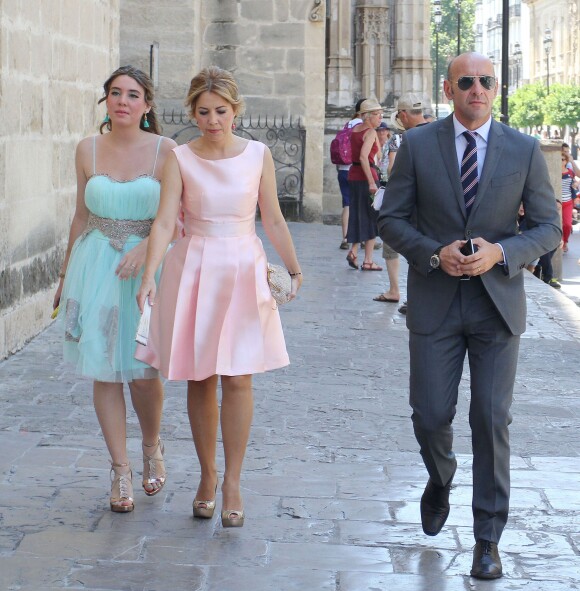 Monchi au mariage d'Ivan Rakitic et Raquel Mauri à Séville le 20 juin 2015.